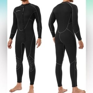 Men's Black Full-Body Swim Wetsuit NWOT